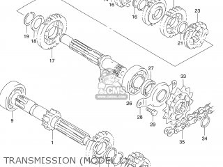 TRANSMISSION (MODEL L) - DR250 1990 (L) USA (E03)