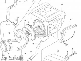AIR CLEANER - DR250 1991 (M) USA (E03)
