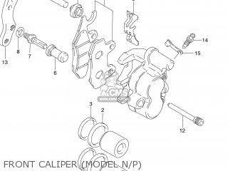 FRONT CALIPER (MODEL N/P) - DR250 1991 (M) USA (E03)