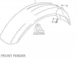 FRONT FENDER - DR250 1991 (M) USA (E03)