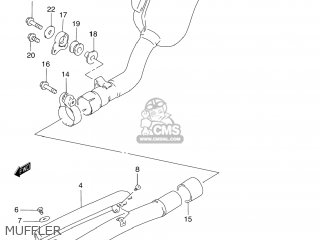 MUFFLER - DR250 1991 (M) USA (E03)