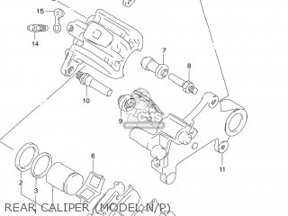 REAR CALIPER (MODEL N/P) - DR250 1991 (M) USA (E03)