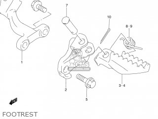 FOOTREST - DR250 1992 (N) USA (E03)