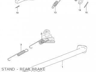 STAND - REAR BRAKE - DR250 1992 (N) USA (E03)