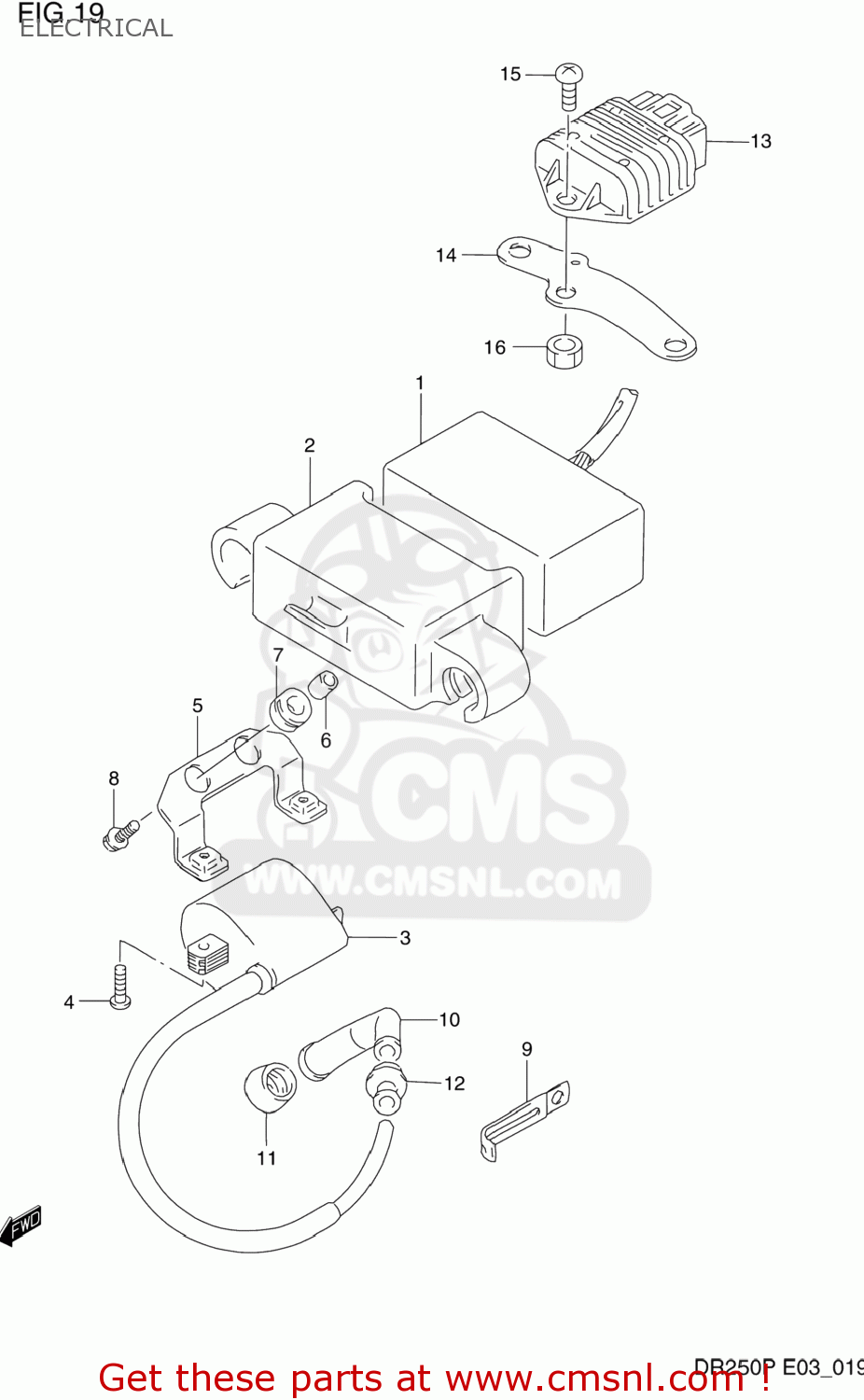 ELECTRICAL DR250 1993 (P) USA (E03)