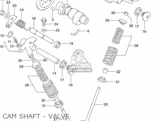CAM SHAFT - VALVE - DR250 1993 (P) USA (E03)