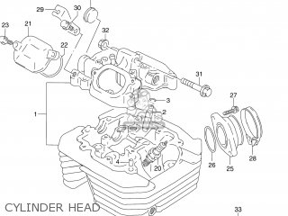 CYLINDER HEAD - DR250 1993 (P) USA (E03)