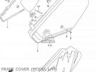 FRANE COVER (MODEL L/M) - DR250 1993 (P) USA (E03)