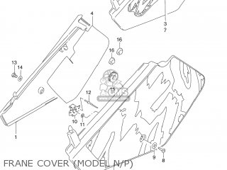 FRANE COVER (MODEL N/P) - DR250 1993 (P) USA (E03)