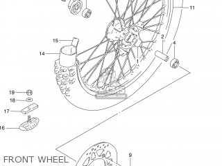 FRONT WHEEL - DR250 1993 (P) USA (E03)