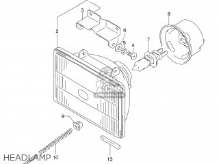 HEADLAMP - DR250 1993 (P) USA (E03)