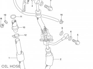 OIL HOSE - DR250 1993 (P) USA (E03)