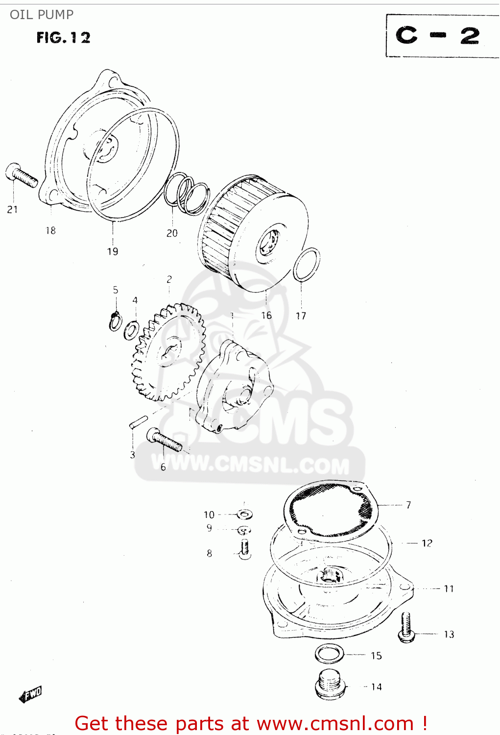 OIL PUMP DR250S 1982 (Z)