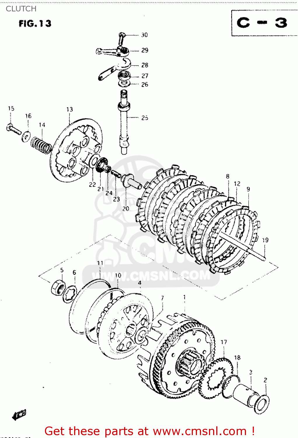 CLUTCH DR250S 1982 (Z)
