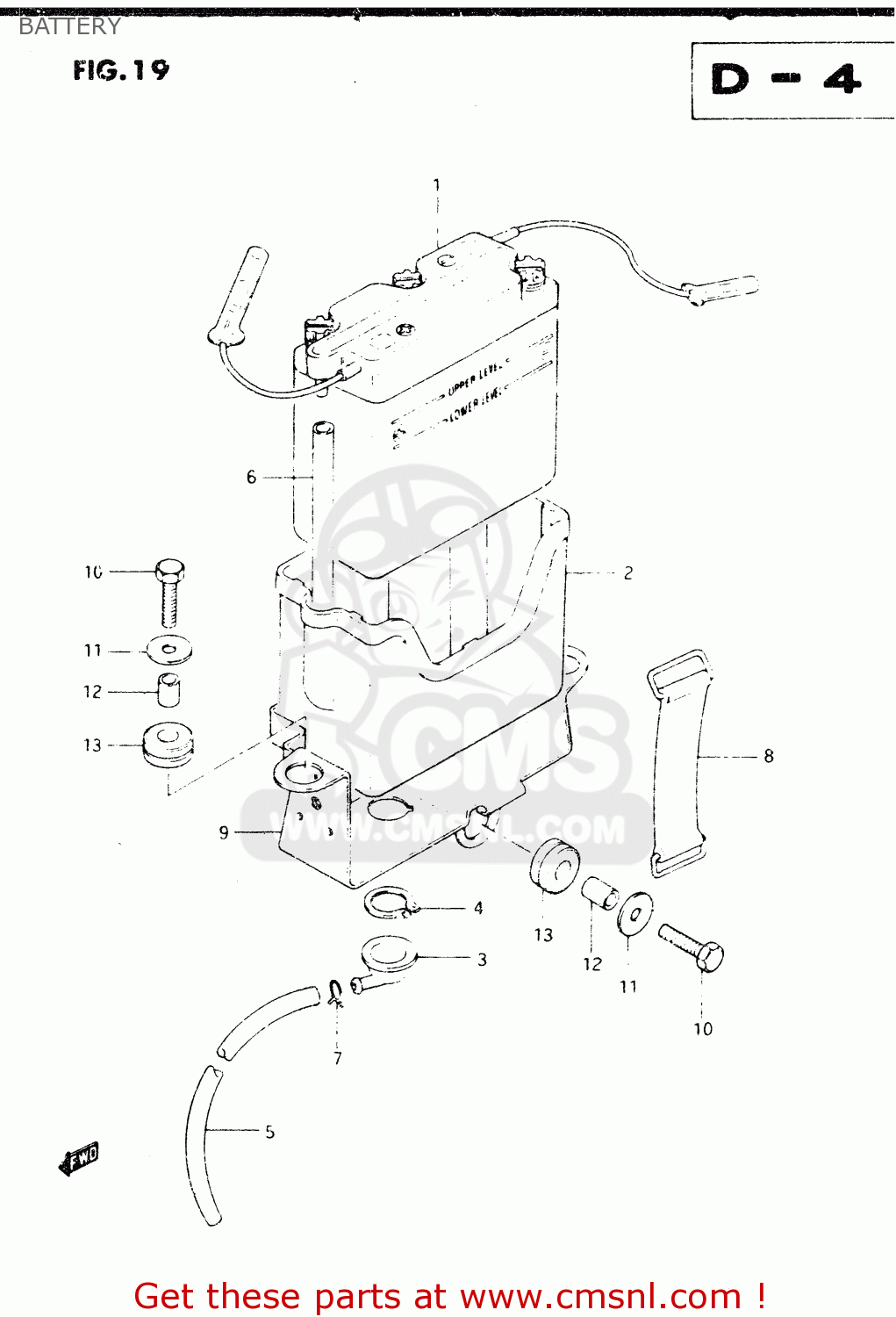 BATTERY DR250S 1982 (Z)