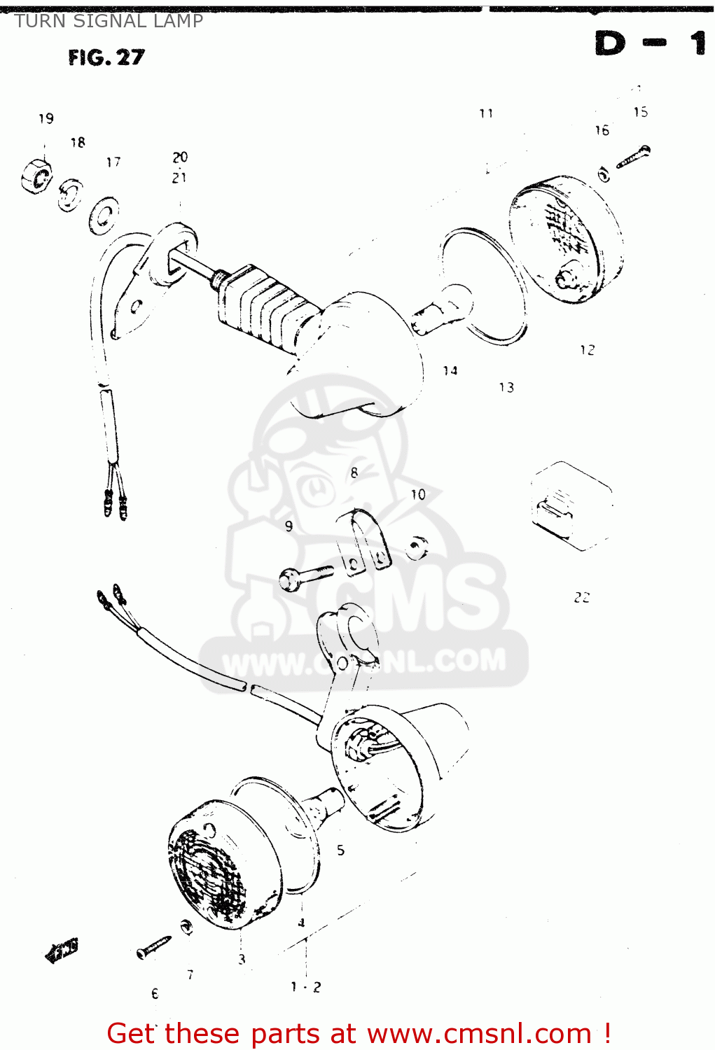 TURN SIGNAL LAMP DR250S 1982 (Z)