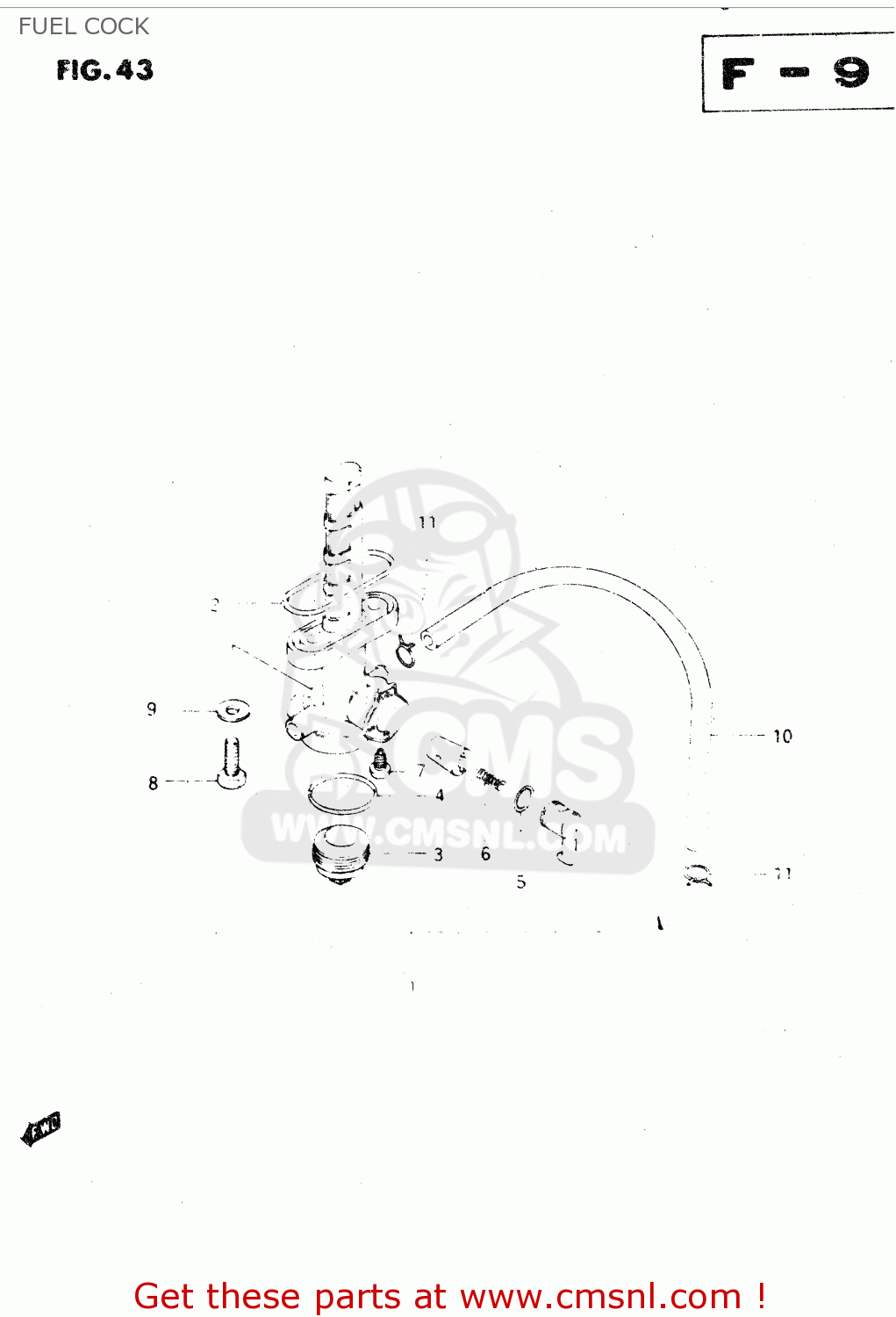 FUEL COCK DR250S 1982 (Z)