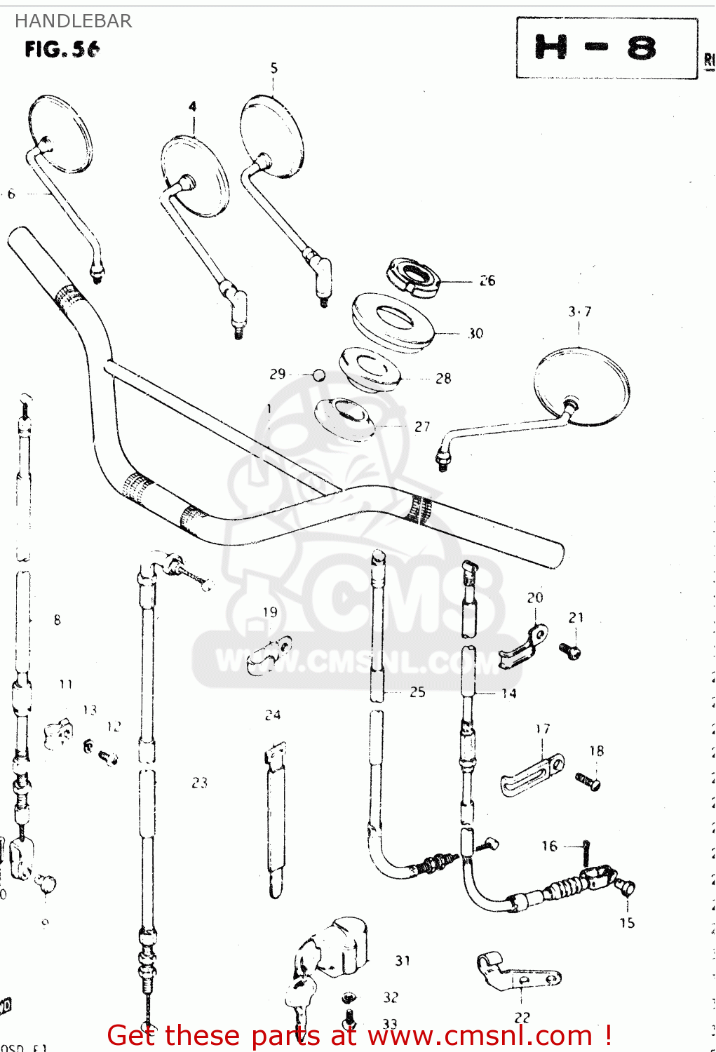 HANDLEBAR DR250S 1982 (Z)