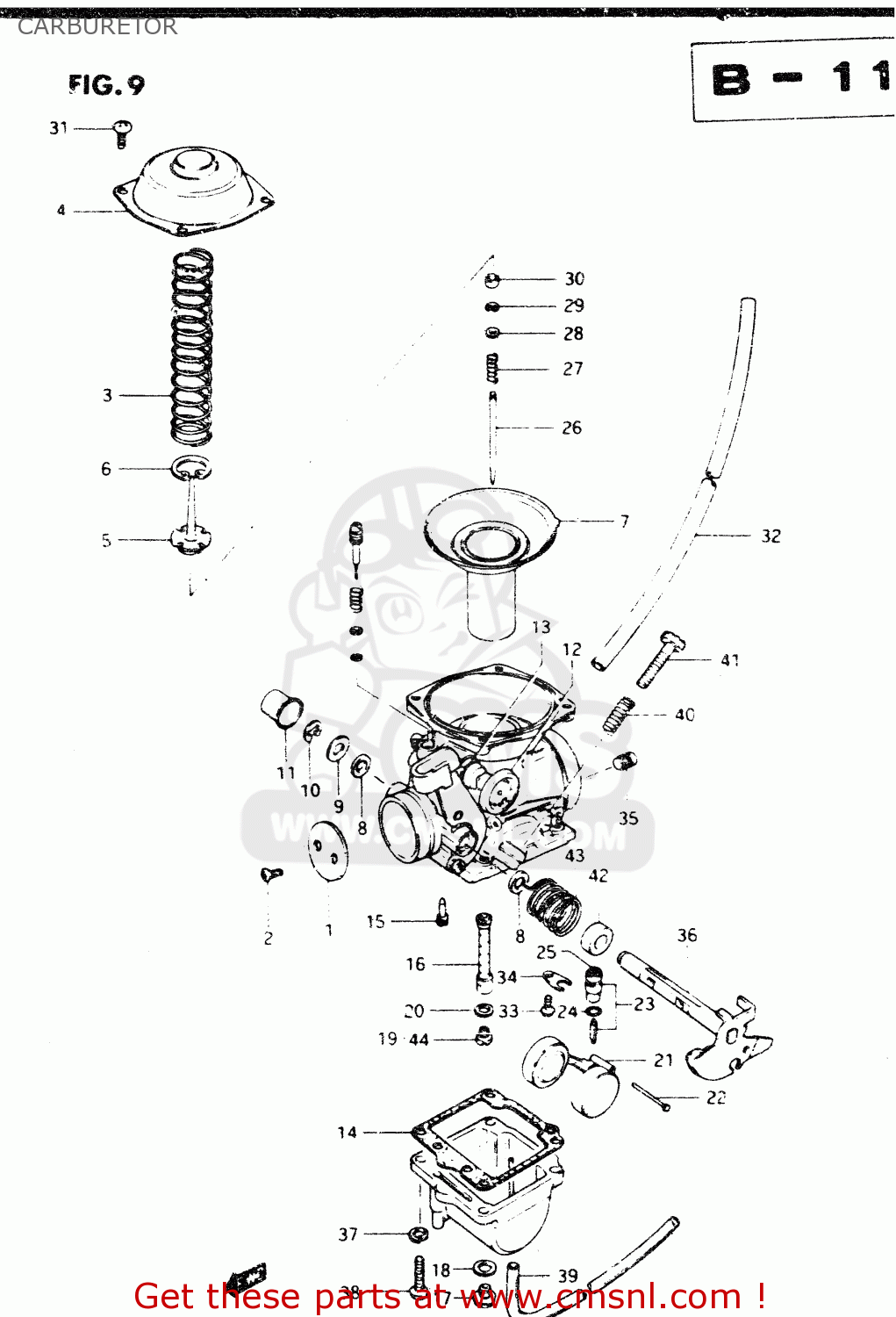 CARBURETOR DR250S 1982 (Z)