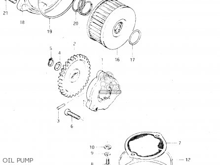 OIL PUMP - DR250S 1982 (Z)
