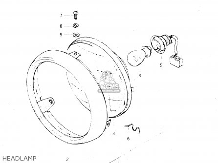 HEADLAMP - DR250S 1982 (Z)