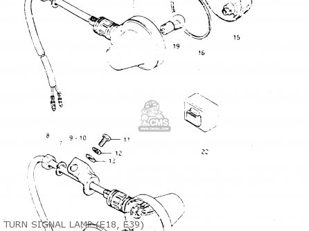 TURN SIGNAL LAMP (E18, E39) - DR250S 1982 (Z)