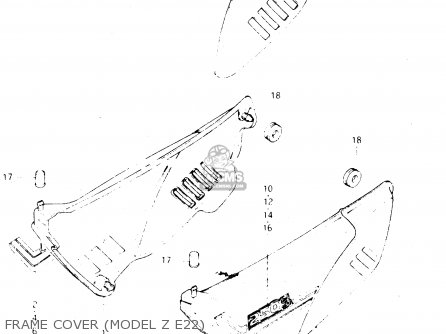 FRAME COVER (MODEL Z E22) - DR250S 1982 (Z)