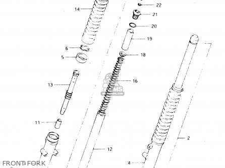 FRONT FORK - DR250S 1982 (Z)