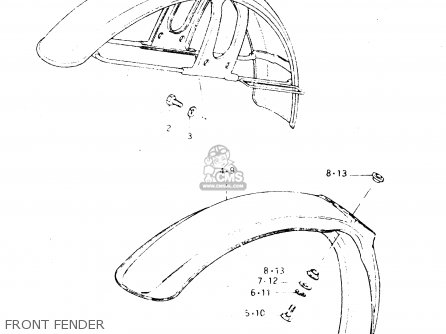 FRONT FENDER - DR250S 1982 (Z)