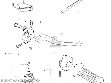RIGHT HANDLE SWITCH - DR250S 1982 (Z)