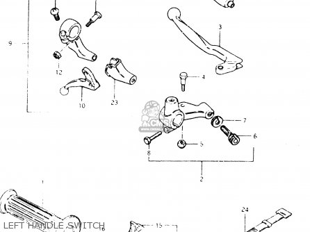 LEFT HANDLE SWITCH - DR250S 1982 (Z)