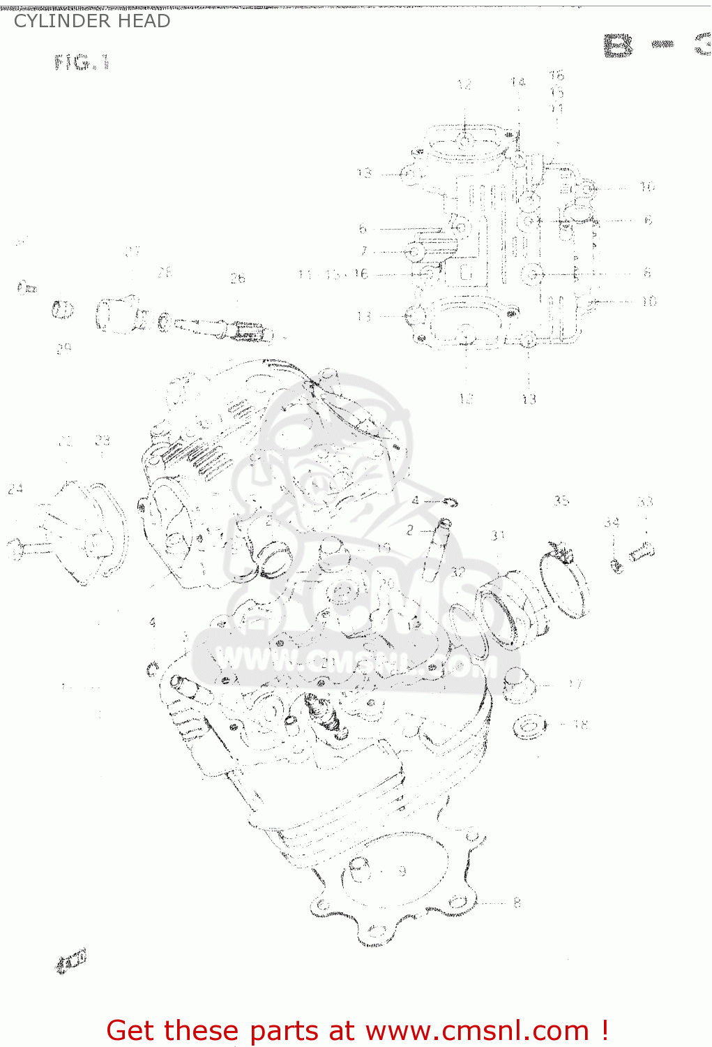 CYLINDER HEAD DR250S 1983 (D)