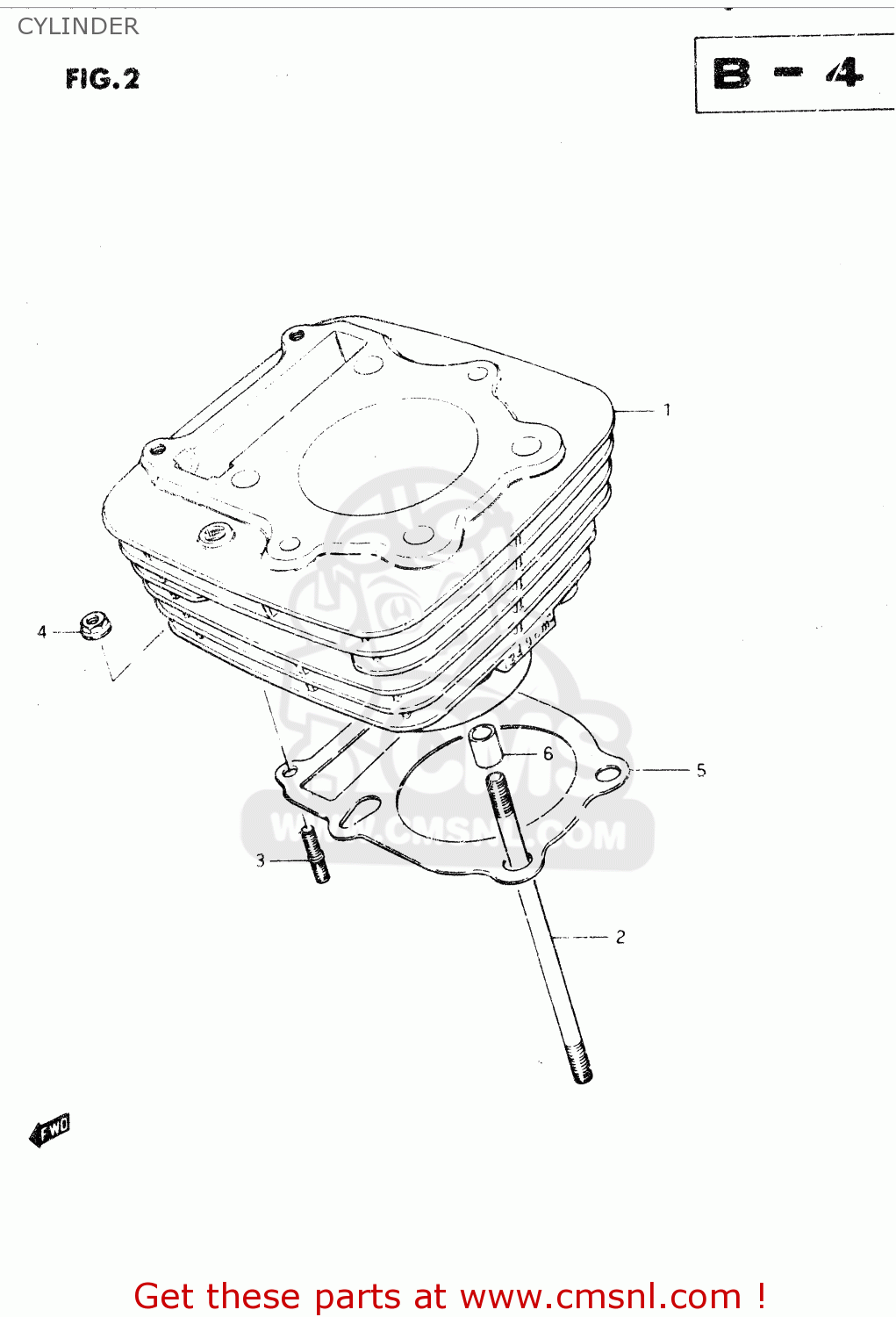 CYLINDER DR250S 1983 (D)