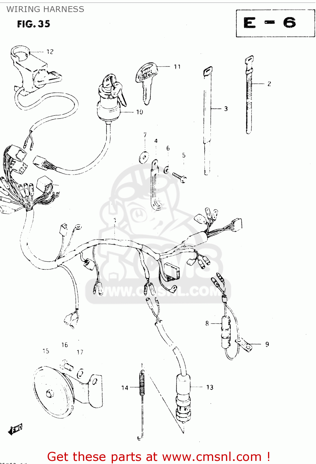 WIRING HARNESS DR250S 1983 (D)