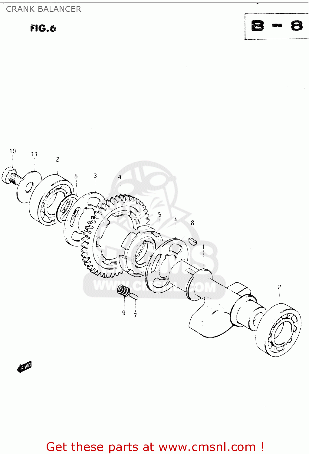 CRANK BALANCER DR250S 1983 (D)