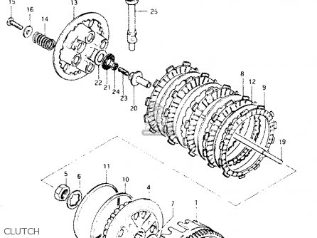 CLUTCH - DR250S 1983 (D)