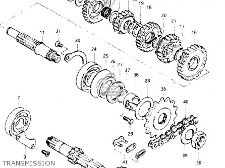 TRANSMISSION - DR250S 1983 (D)