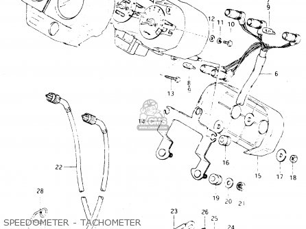SPEEDOMETER - TACHOMETER - DR250S 1983 (D)