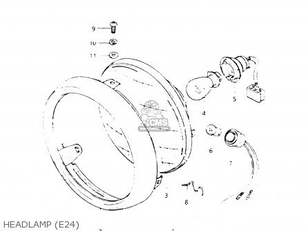HEADLAMP (E24) - DR250S 1983 (D)