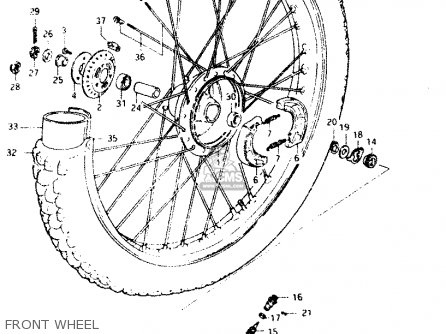 FRONT WHEEL - DR250S 1983 (D)