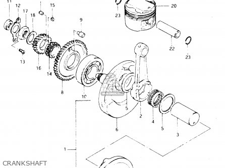 CRANKSHAFT - DR250S 1983 (D)