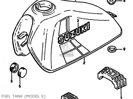 FUEL TANK (MODEL E) - DR250S 1984 (E) (E01 E02 E04 E6 E18 E21 E22 E24 E25 E39)