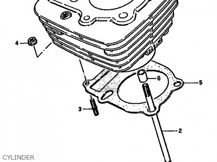 CYLINDER - DR250S 1985 (F) (E01 E04 E15 E18 E21 E22 E24 E25 E39 E41)
