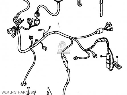 WIRING HARNESS - DR250S 1987 (H) (E01 E04 E06 E15 E21 E22 E24 E39)