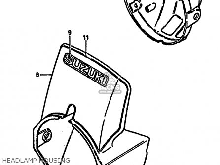 HEADLAMP HOUSING - DR250S 1987 (H) (E01 E04 E06 E15 E21 E22 E24 E39)