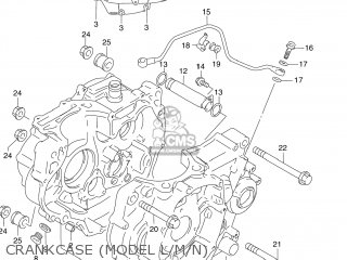 CRANKCASE (MODEL L/M/N) - DR250SE 1990 (L) USA (E03)
