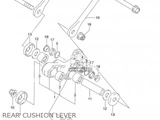 REAR CUSHION LEVER - DR250SE 1990 (L) USA (E03)
