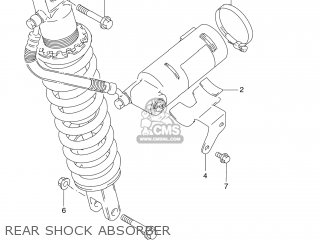 REAR SHOCK ABSORBER - DR250SE 1990 (L) USA (E03)