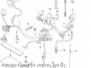 WIRING HARNESS (MODEL P/R/S) - DR250SE 1990 (L) USA (E03)