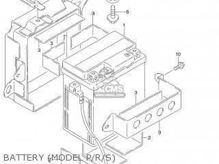 BATTERY (MODEL P/R/S) - DR250SE 1991 (M) USA (E03)